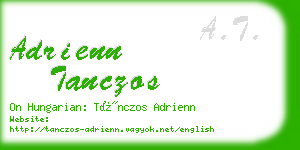 adrienn tanczos business card